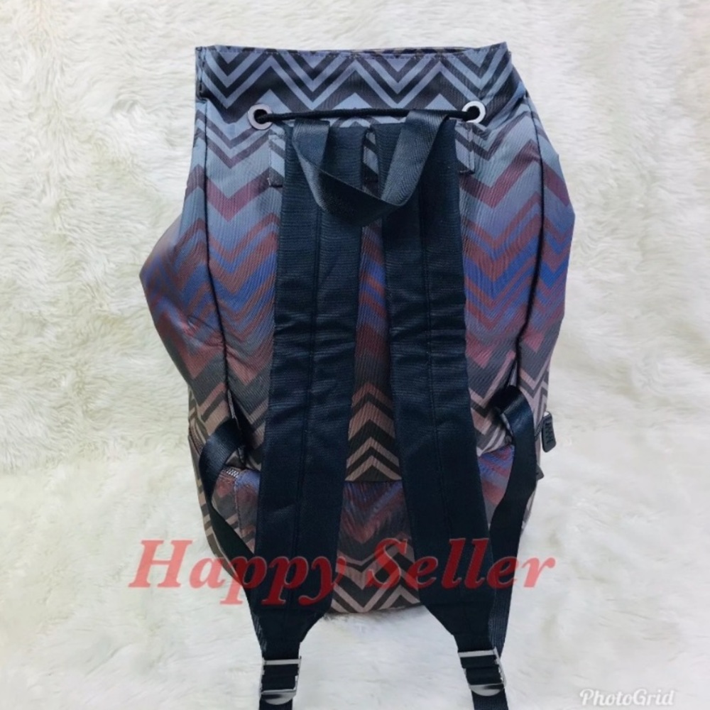 Missoni Zigzag Pattern Backpack - Brown And Black - image 4